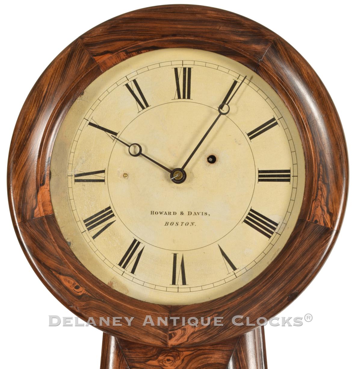 Howard & Davis Model No. 2 wall clock. 224126. Delaney Antique Clocks.