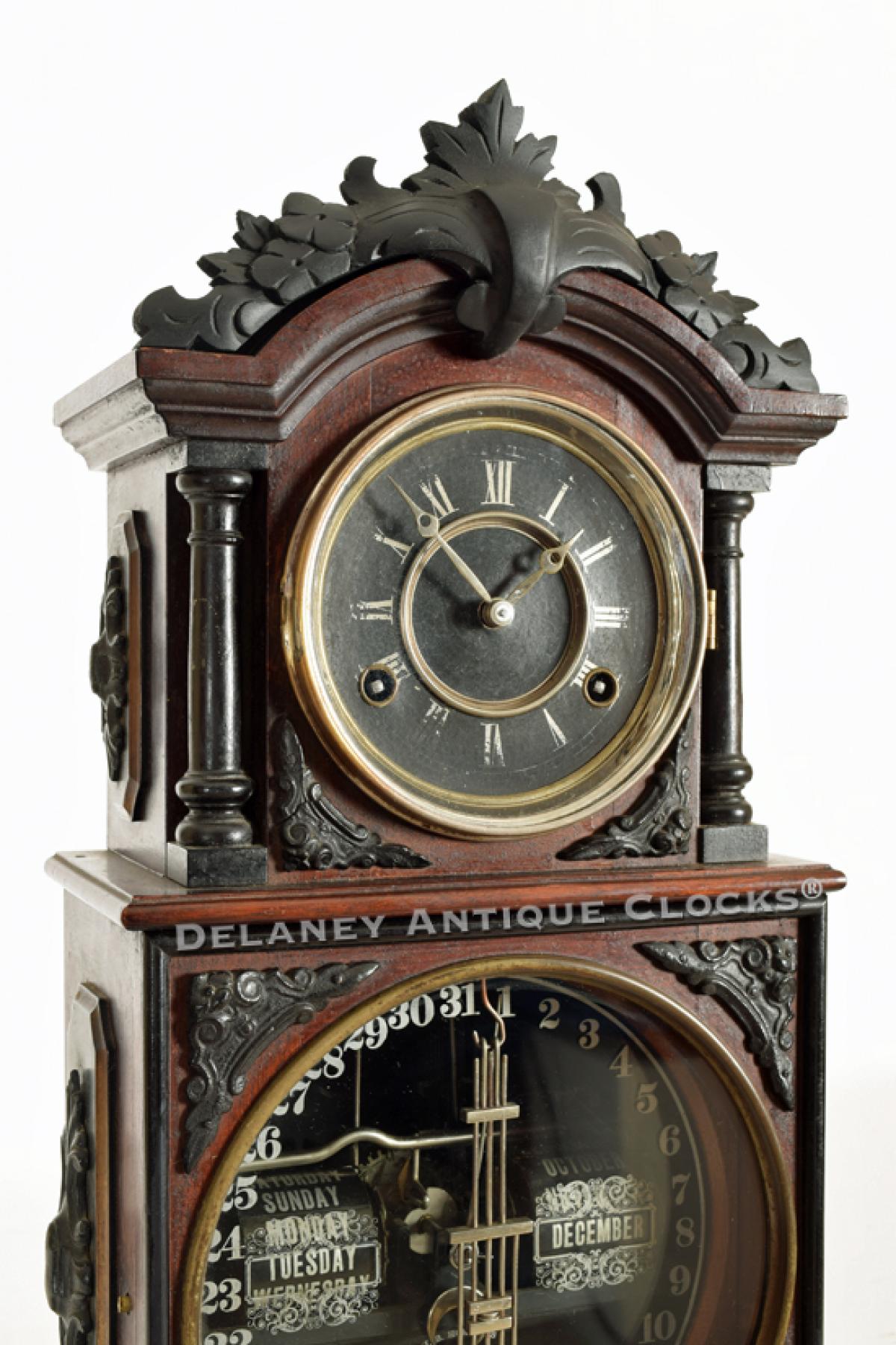 Ithaca Calendar Clock Co. Model Number 3.5 Parlor. Shelf clock. Time