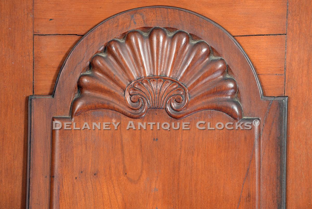 Edward Spalding block and shell door. SS-169 Delaney Antique Clocks.