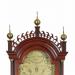 Luther Smith of Keene, NH. An inlaid cherry case tall clock on diminutive size. GG-49. Delaney Antique Clocks.