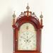 Allen Kelley of Sandwich, Mass. An inlaid mahogany case tall clock. 214020.