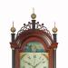 Elnathan Taber of Roxbury, Massachusetts. A labeled inlaid mahogany case tall clock featuring a rocking ship automated dial. TT-137.