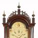 Enoch Burnham of Paris, Maine. A cross-banded mixed woods case tall clock in a mahoganized finish. UU-19.