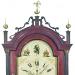 Enoch Burnham of Paris, Maine. A Maine made tall case clock in its original red wash. UU-55. Delaney Antique Clocks.