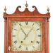 A mahogany case Pillar & Scroll Clock made by Silas Hoadley, Plymouth, Connecticut. 222137. Delaney Antique Clocks.