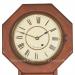 Seth Thomas 10 Inch Drop Octagon wall clock. A smaller schoolhouse clock in a red oak case. 222120.