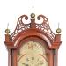 An Inlaid cherry case tall clock. The case was made by the Sturbridge, MA, cabinetmaker Oliver Wight. RR-39. Delaney Antique Clocks.