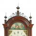 Joshua Wilder of Hingham, Massachusetts. A mahogany case tall clock featuring a rocking ship dial. UU-100. Delaney Antique Clocks.