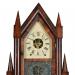 Birge & Fuller Wagon Spring powered Steeple on Steeple Clock. CCC-44. Delaney Antique Clocks.