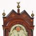 Luther Goddard of Shrewsbury, Massachusetts. An inlaid mahogany cased tall case clock of an unusual design. 220005. Delaney Antique Clocks.