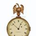 Ted Burleigh banjo clock, gilded rope case. 219081.