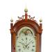 Sibley & Marble of New Haven, Connecticut. A fantastic mahogany tall case clock decorated with inlays. 219133.