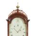 David Williams of Newport, Rhode Island. A mahogany case highlight with inlays shelf clock. 225009. Delaney Antique Clocks.