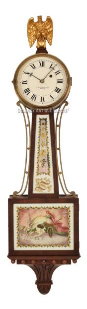 E. Howard & Company of Boston, Massachusetts. The Model 95 wall timepiece or Banjo clock. 221210.