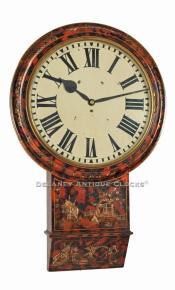 Drop Dial or Tavern clock. 222032. Delaney Antique Clocks.