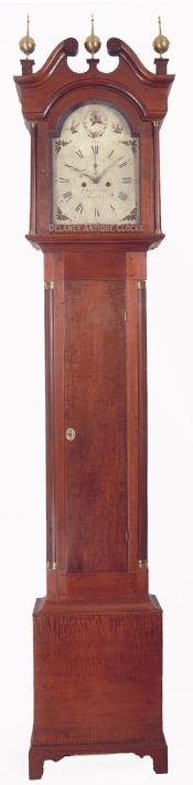 Paul Rogers & Son (Abner) of Berwick, Maine. Tall case clock or grandfather clock. QQ-13. Delaney Antique Clocks.