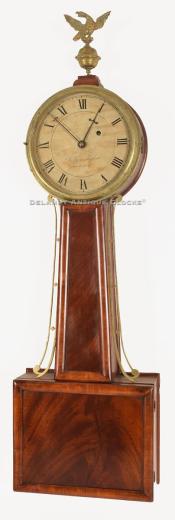 Kelley & Shepherd New Bedford, Mass. Banjo clock. XXSL16. Delaney Clocks.