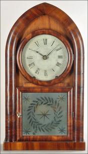 Chauncey Boardman, Fusee powered Beehive clock. 211049. Delaney Antique Clocks.