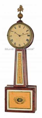 Simon Willard & Son banjo clock numbered on the dial, "No. 4560." 219134. Delaney Clocks.