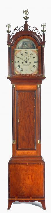 David Wood of Newburyport, Mass. A Rocking Ship Grandfather clock. 220052