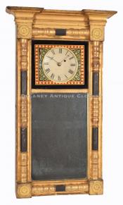  James Cary, Jr. of Brunswick, Maine Mirror Clock. 222069. Delaney Clocks.