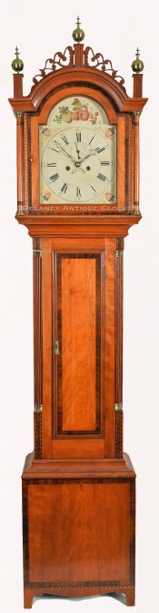 Samuel Abbott of Dover, New Hampshire. Grandfather Clock.. 2691.