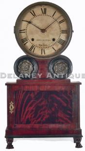  Joseph Ives of Brooklyn, New York. The Brooklyn Model shelf clock. SS-15. Delaney Antique Clocks.