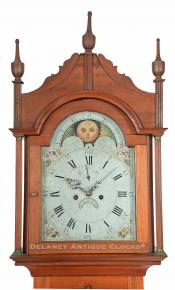 Grandfather clock attributed to Nathan Storrs, Northampton, Mass. 216070