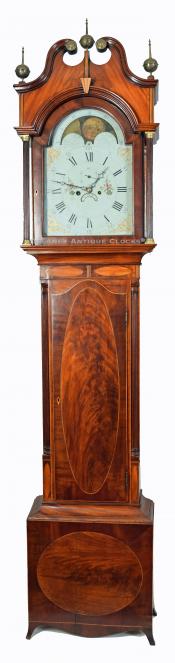 Bassett & Warford (Attributed) Grandfather clock. Albany, New York. 222084.