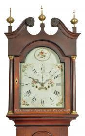 Benjamin Clark Gilman of Exeter, NH. Grandfather clock. 27146 Delaney Antique Clocks.