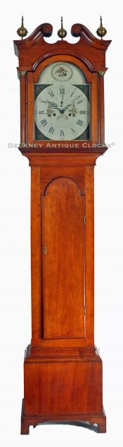  Benjamin Clark Gilman of Exeter, NH. A country case tall clock. RR-12.