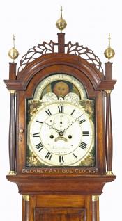 Benjamin Swan of Augusta, Maine. A mahogany cased grandfather clock. UU-54