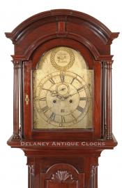 Squire Millerd of Warwick, Rhode Island. A rare Chippendale mahogany block and shell tall case clock. XXSL26.