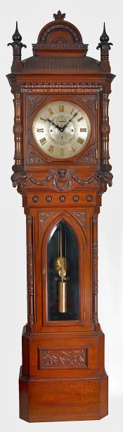 E. Howard & Co., Boston, MA. Model No. 80. Tall case clock. Quarter ...