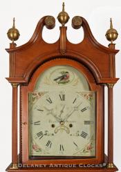 Flavel Bingham of Windsor, Connecticut and Utica, New York. Grandfather clock. 216009.