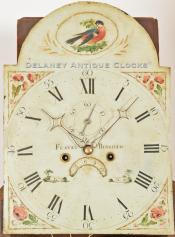 Flavel Bingham tall clock.  216009. Delaney Antique Clocks.