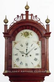 A Fine Federal Tall Case Clock. The works are attributed to the Hanover, Mass, clockmaker John Bailey II, and the cabinetmaker Abiel White of Weymouth. 217073.