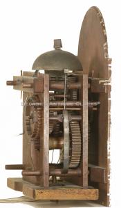  Jesse Emory of Weare, New Hampshire. Wooden geared grandfather clock movement. JJ239