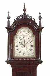  Jesse Emory of Weare, NH. Wooden geared grandfather clock. JJ-239