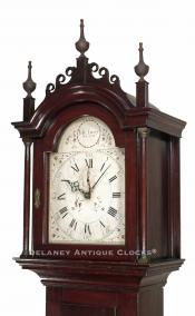  Jesse Emory of Weare, NH. Wooden geared tall case clock. JJ-239