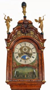 Jan Henkels - Amsterdam. Tall clock. ZZ-10. Delaney Antique Clocks.