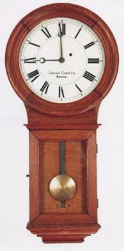 Chelsea Clock Company No. 1 Pendulum. Weight driven wall clock. 215003. Delaney Clocks.