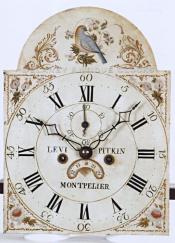 Levi Pitkin clock dial. 215046. Delaney Antique Clocks.