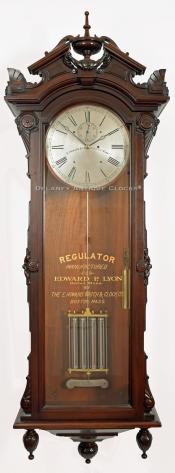 E. Howard & Co., Boston, MA. Model No. 60 with four jar mercury compensating pendulum. This regulator was sold to Edward P. Lyon of Bethel, Maine. 218145.