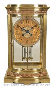 iffany & Company, New York. A Crystal Regulator mantel clock. 219039. 