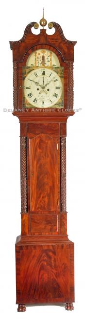 J. Martin & Son of New York, New York. Tall clock. SS-160. Delaney Antique Clocks.