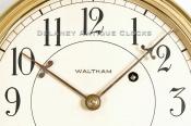 Waltham Clock Company of Waltham, Massachusetts. Wall timepiece dial. TT-58. Delaney Antique Clocks.