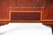 Stephen Taber. An Inlaid mahogany case tall clock detail. VV-130.