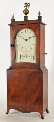 James Snelling of Providence, Rhode Island. Shelf clock. XXSL-31. Delaney Antique Clocks.