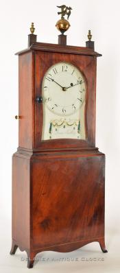 Shelf clock James Snelling of Providence, RI. XXSL-31. Delaney Antique Clocks.